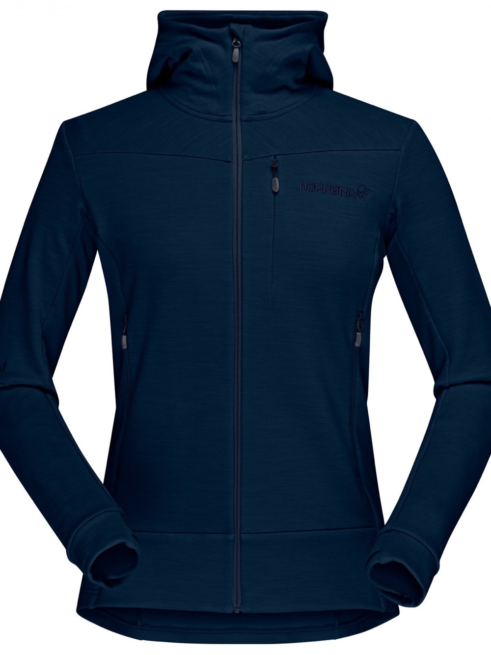 Norrøna Falketind Warmwool2 Navy Zip Jacket - No Hood